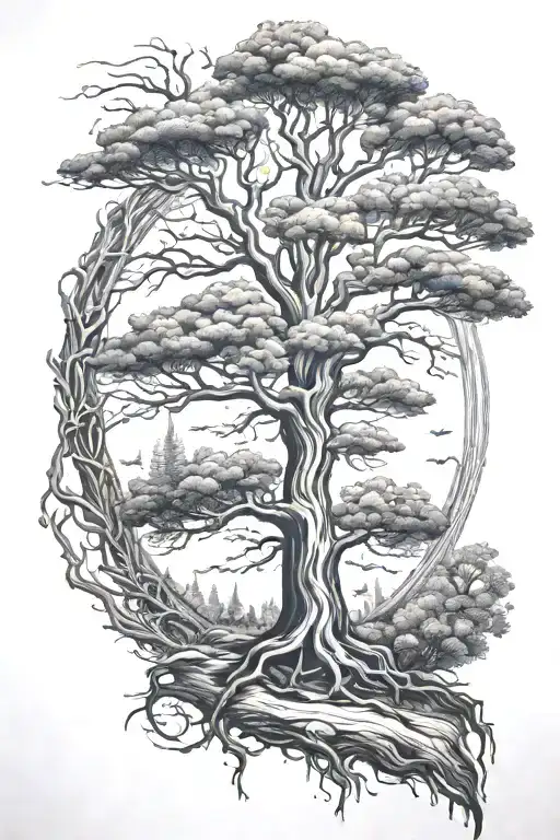 Tree Tattoo On Matthew Anderson's Arm