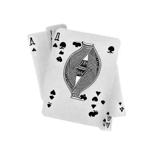 A Gambling-themed Sleeve With Playing Cards And Dice