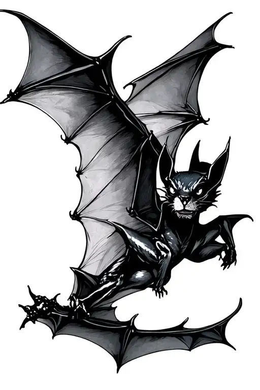 Bat Flying