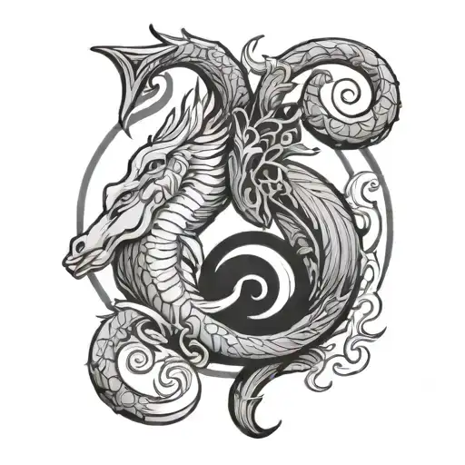 Capricorn And Pisces Symbol