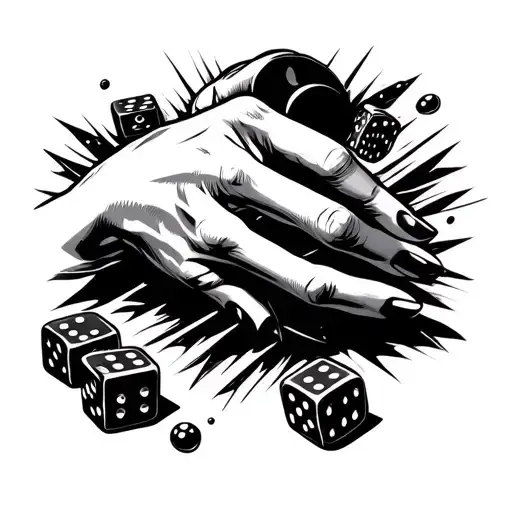 Hand And Dice Rolling
