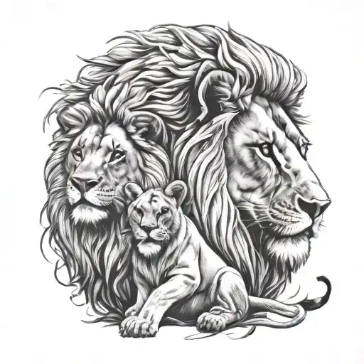 Lion And Lioness
