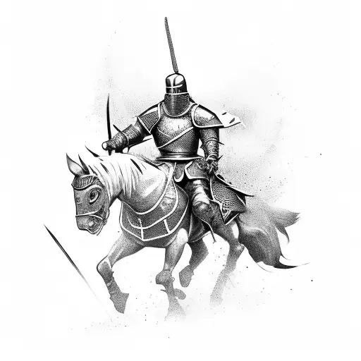 Knight And Samurai And Viking