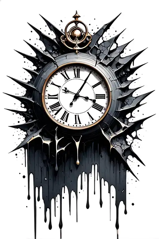 Broken Clock Melting