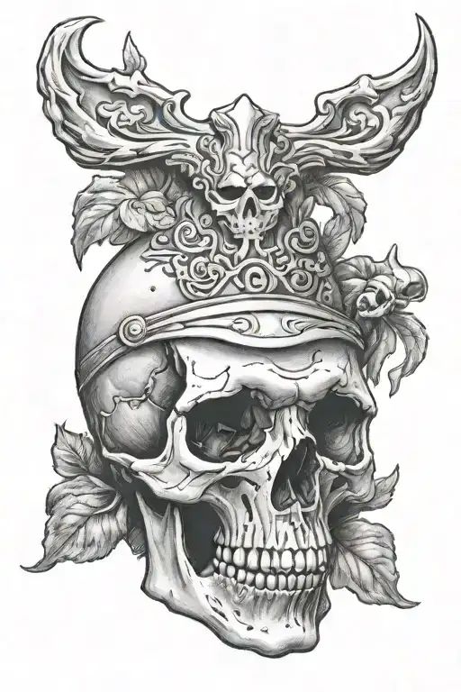 Super Realistic Skull And Bones
