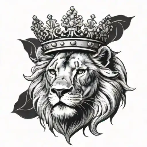 Lion Wearing A Crown