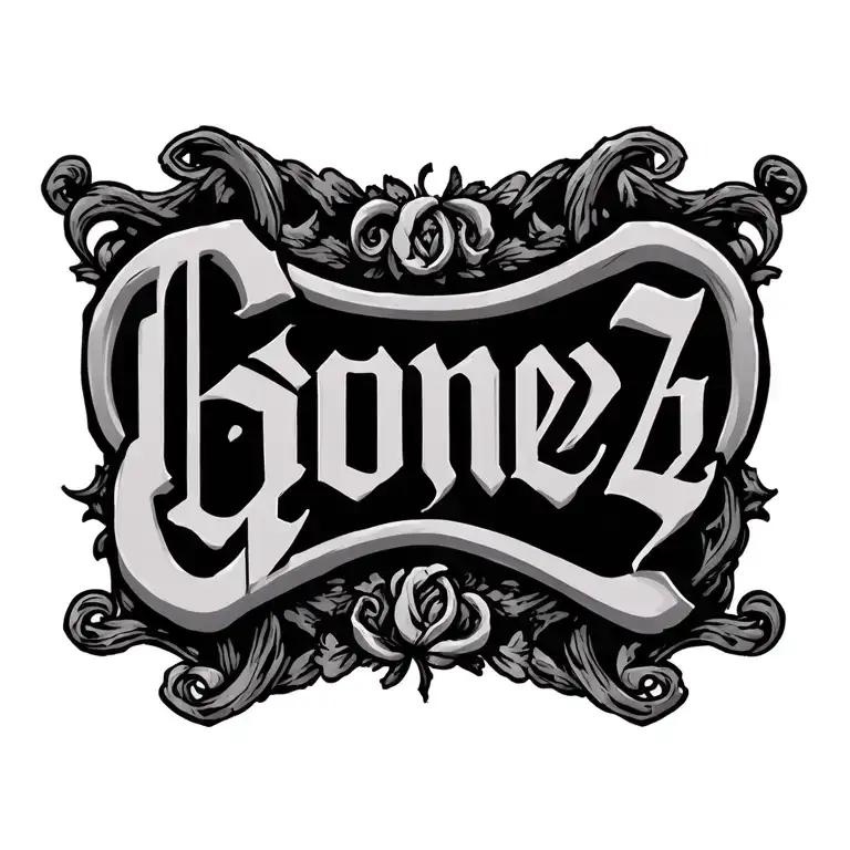 Gomez Name In Old English Font