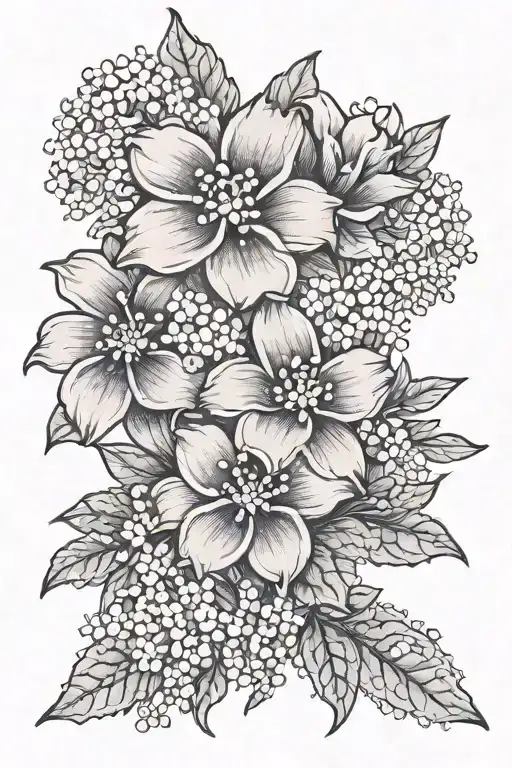 Cancer Symbol Made Out Of Forget Me Not Flowers