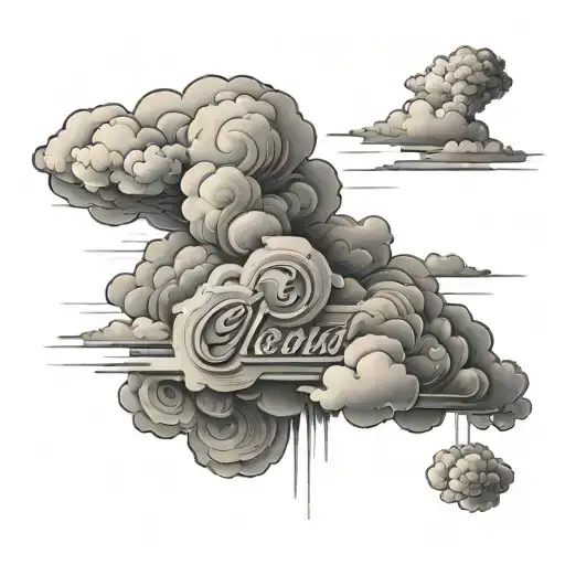 Cloud And Name And Date