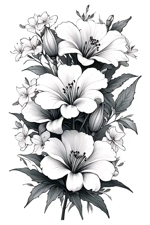 Lily Carnation Forget Me Knots