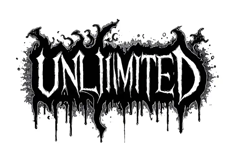 Tattoo Of The Word Unlimited From The Movie Wicked