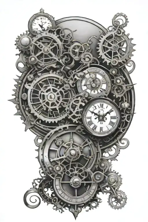 6 Clock Face Steampunk