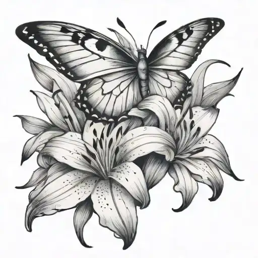 Lily And Butterfly
