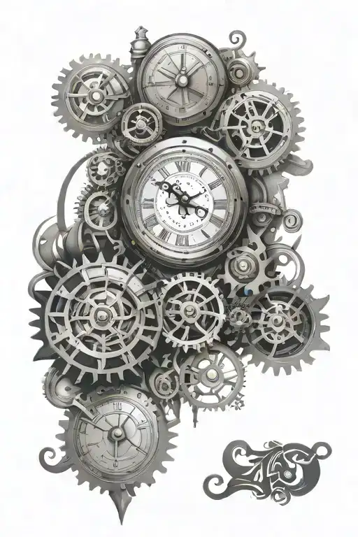 6 Clock Face Steampunk