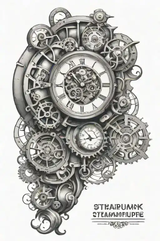 6 Clock Face Steampunk