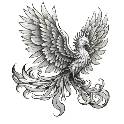 Phoenix With Angel Wings