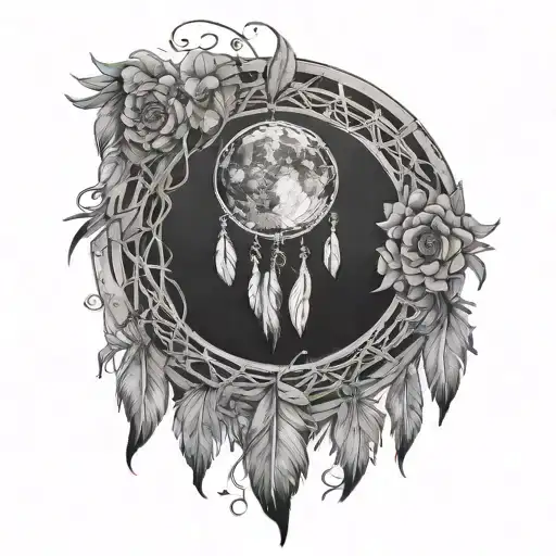 Masculine Moon Dreamcatcher For My Daughter Luna