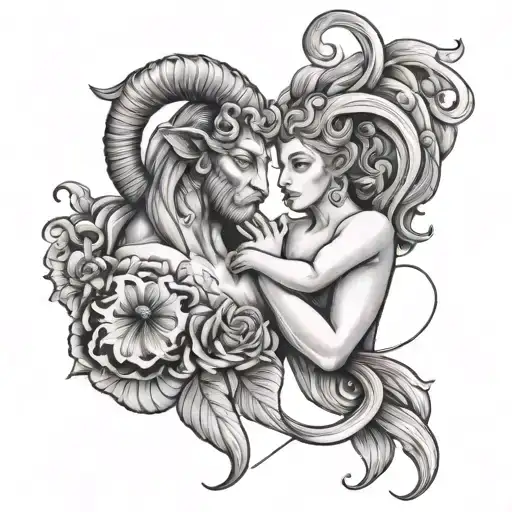 Aries And Pisces Couple Holding Hands