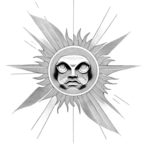 Sun With Sunrays As Pictogram