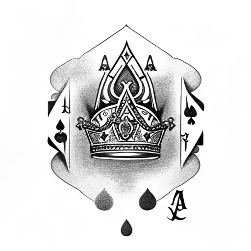 Ace Of Spades And Crown