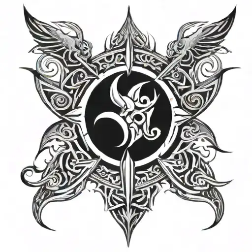 Tribal Tattoo Dark War