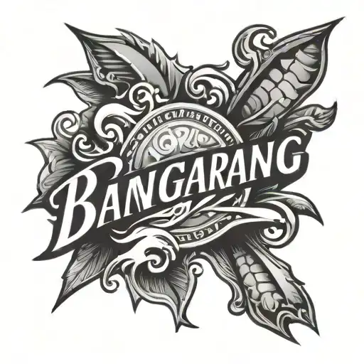 The Word Bangarang On A Banner