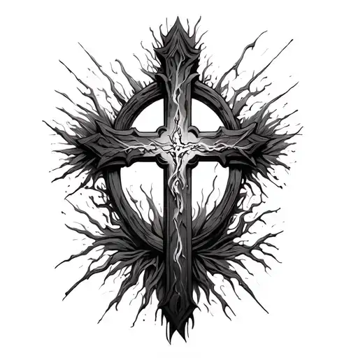 Splintered Cross Gates Of Heaven