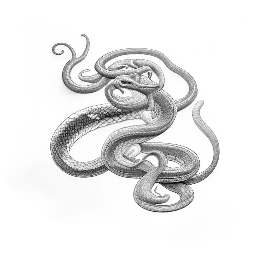 Snake Coiled To The Arm