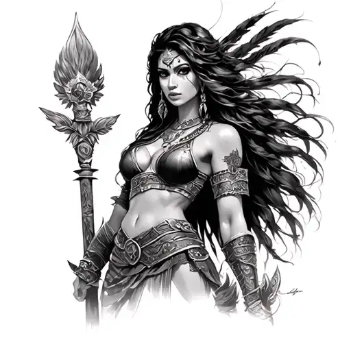 Latina Female Warrior