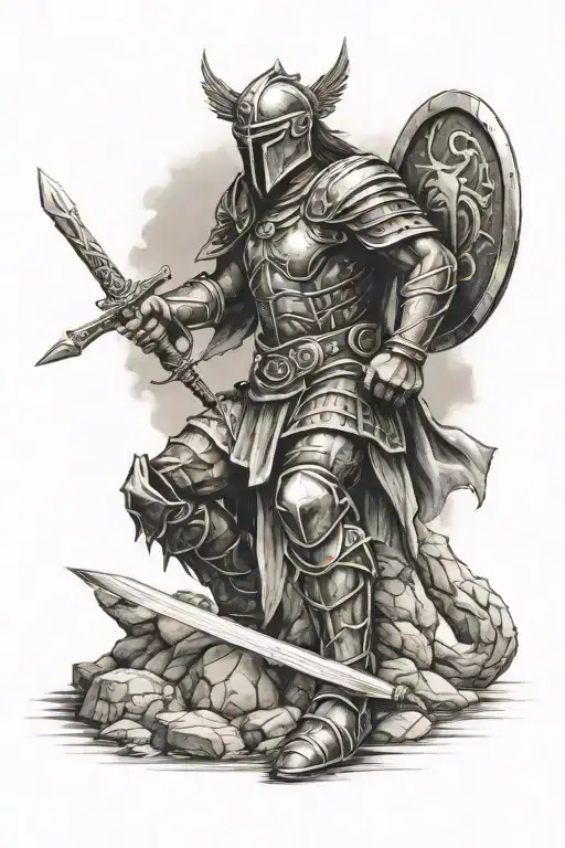 Warrior Christian Kneelong