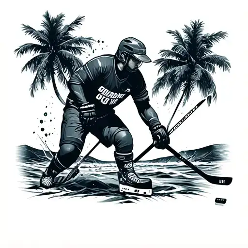 Hockey Florida Fishing Beach Sleeve