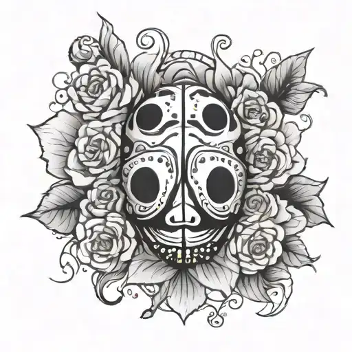 Lady Bug On Sugar Skull