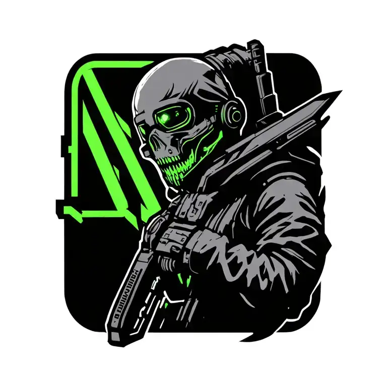 Cyberpunk Edgerunners Logo Green