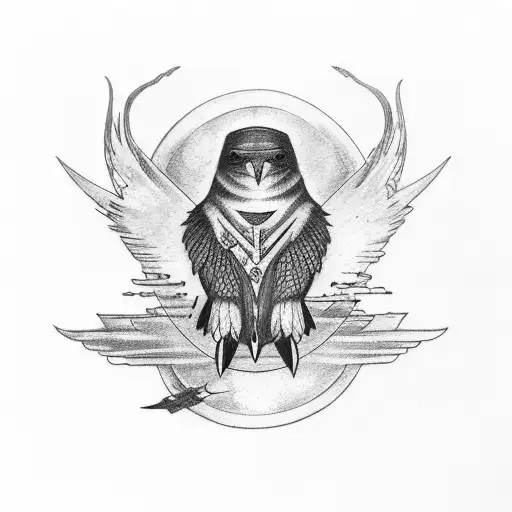 Hugin And Munin On Yggdrasil At Forearm