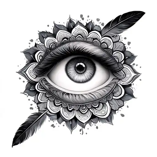 1997 With Feather And Mandala