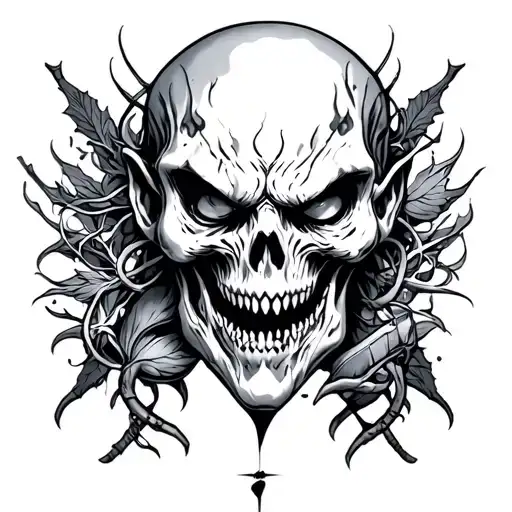 Evil Biomedical Tattoo Desgin