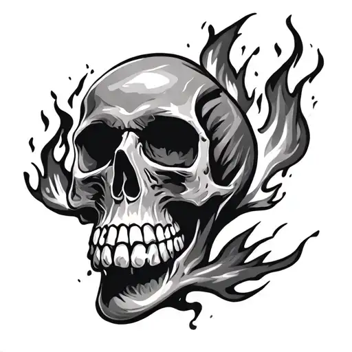 Skull And Fire
