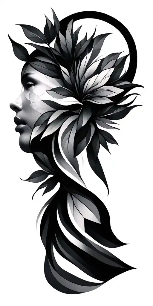 Geometric Nature Mental Health Awareness