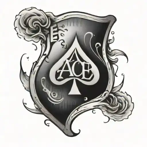 Ace Of Spades Card With Scribbled Writing Inside