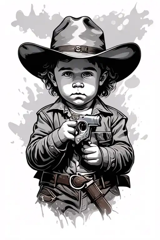 Baby Boy Gunslinger Cowboy