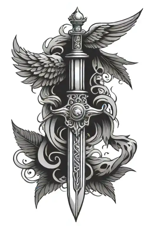 Dagger With Wings