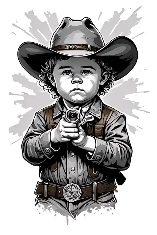 Baby Boy Gunslinger Cowboy
