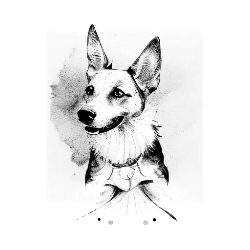 Sheet Music Forming The Silhouette Of A Dog