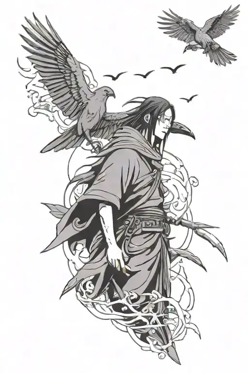 Itachi Uchiha With Crows