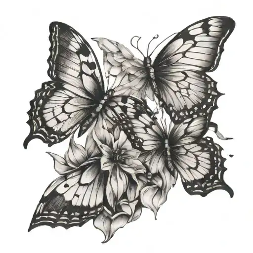 Diamond Facets And Smeared Butterflies On The Hand