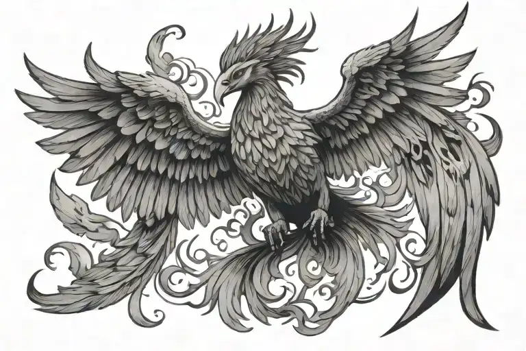 Phoenix Rising From The Ashes
