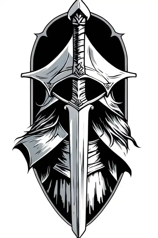 Crusader With Sword Piercing