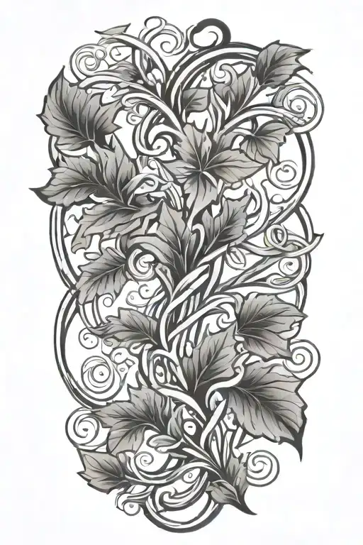 Stasiak Name Intertwined Vines