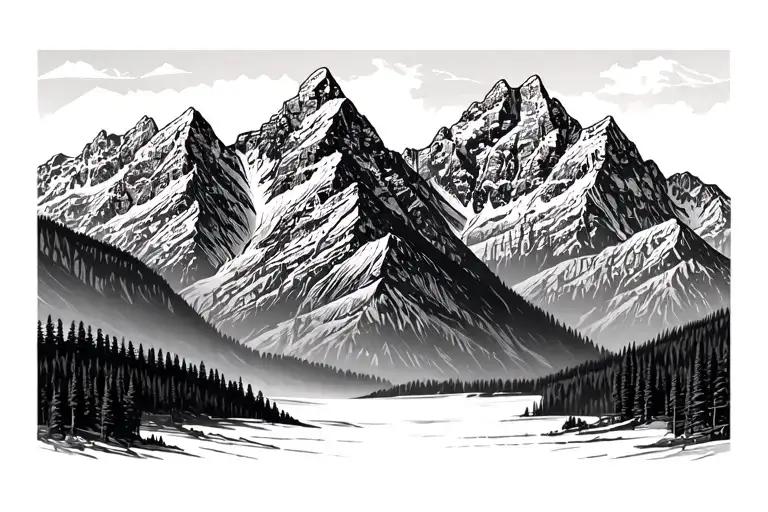 Grand Teton Mountain Range