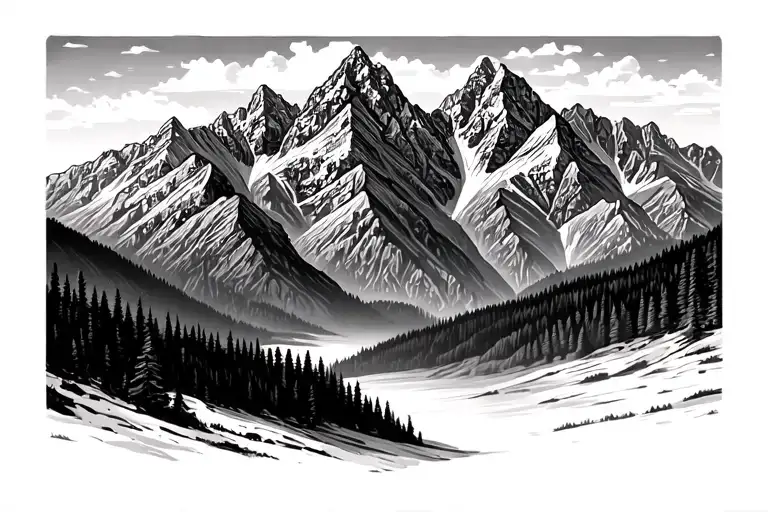 Grand Teton Mountain Range